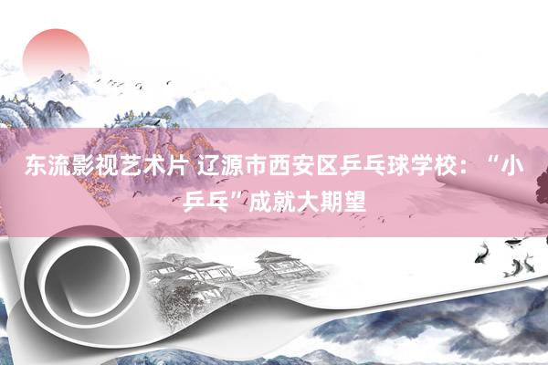 东流影视艺术片 辽源市西安区乒乓球学校：“小乒乓”成就大期望
