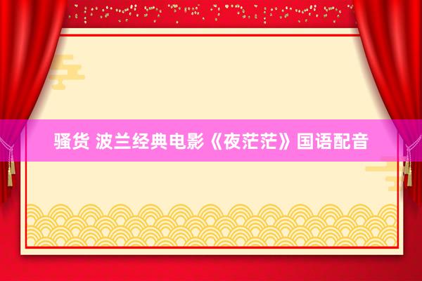 骚货 波兰经典电影《夜茫茫》国语配音
